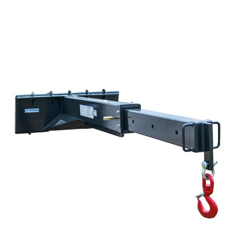 skid steer jib crane|adjustable skid steer crane jib.